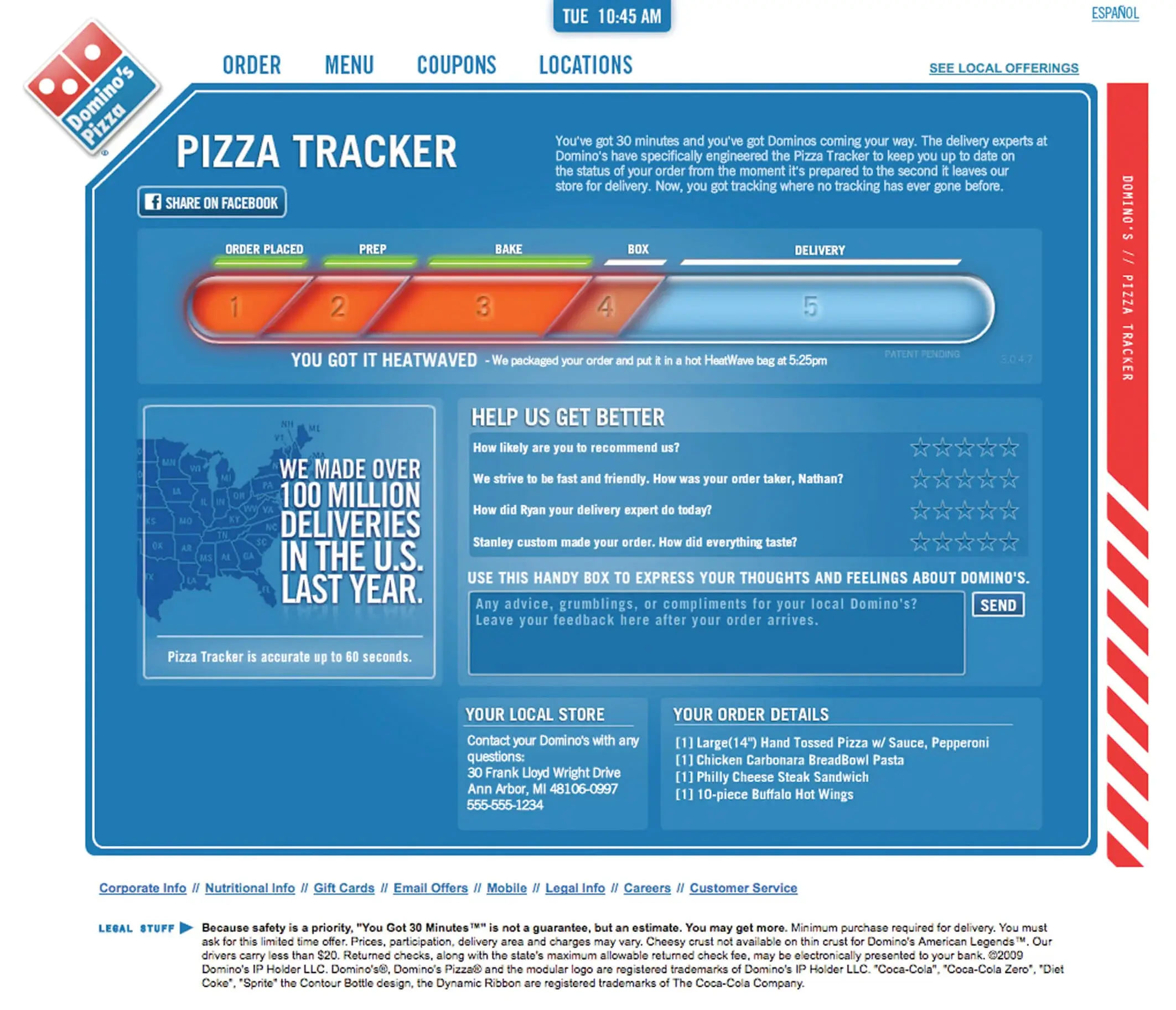 Pizza Tracker Heat Wave