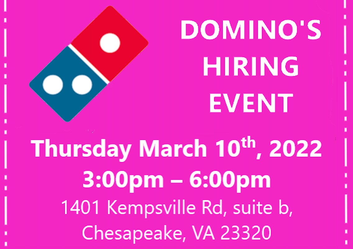 Domino’s Hiring Event Explore USA