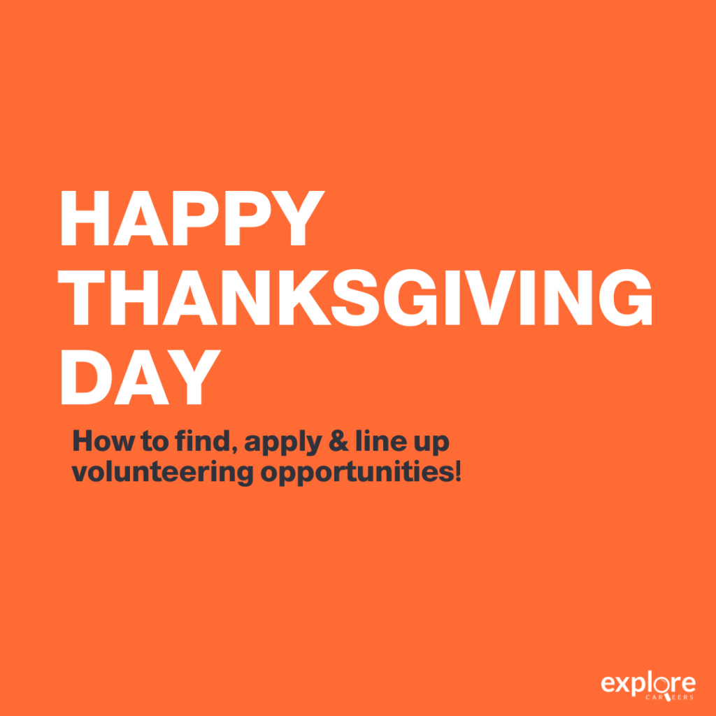 Give Thanks This Season How to Find, Apply & Line Up Volunteering